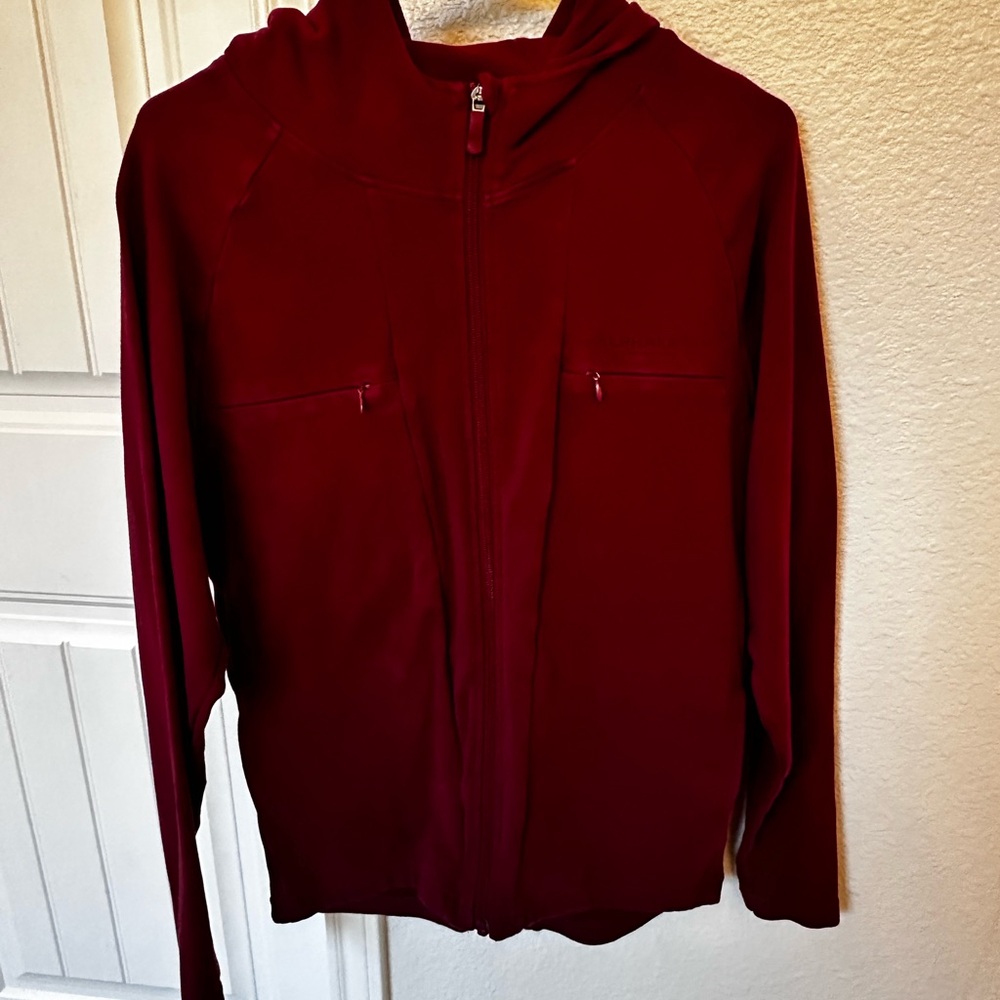 Red Zip-Up Hoodie